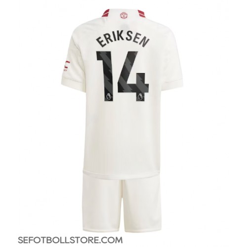 Manchester United Christian Eriksen #14 Replika babykläder Tredjeställ Barn 2023-24 Kortärmad (+ korta byxor)